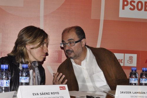 Javier Lambán y Eva Sáenz (PSOE)