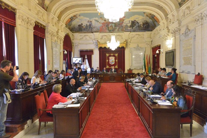Pleno del Ayuntamiento de Málaga del mes de abril