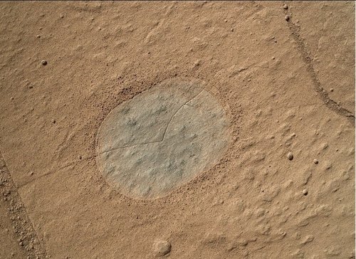 Curiosity selecciona roca en Marte