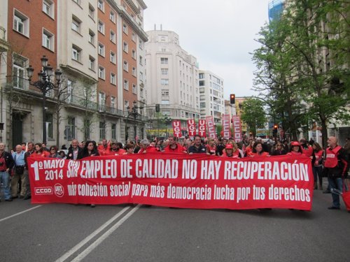 Manifestación 1 de mayo en Santander 