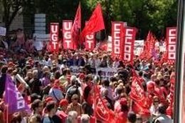 Manifestación del 1 de Mayo en Madrid