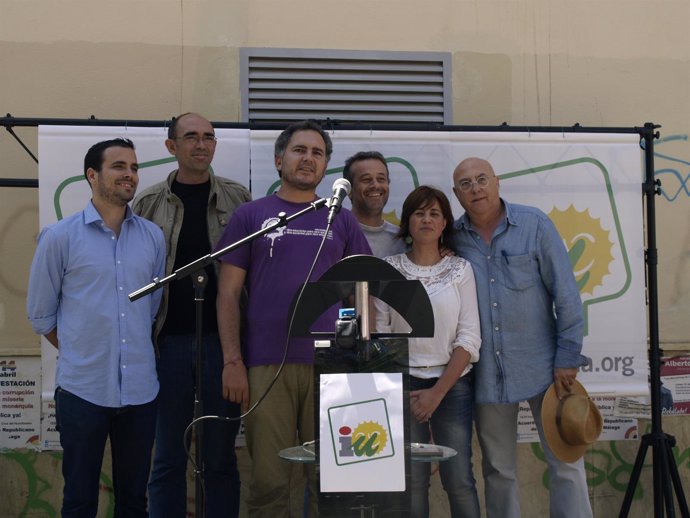 Alberto Garzón participa en el mitin fiesta de IU con motivo del Primero de mayo