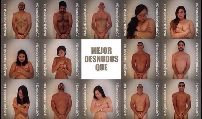 Estudiantes venezolanos desnudos en twitter