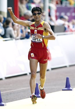 El marchista español Miguel Ángel López acaba quinto en Londres 2012