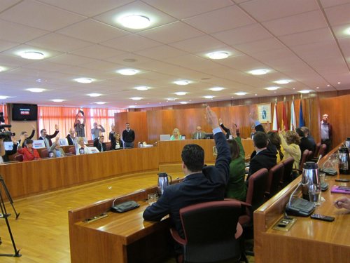 Pleno del Ayuntamiento de Vigo de aprobación de presupuesto.