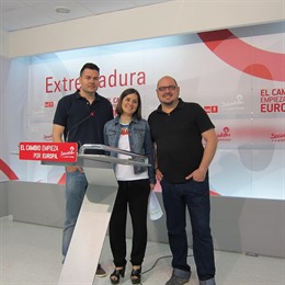 Isabel Gil Rosiña, Óscar Salguero y Pedro Blas Vadillo