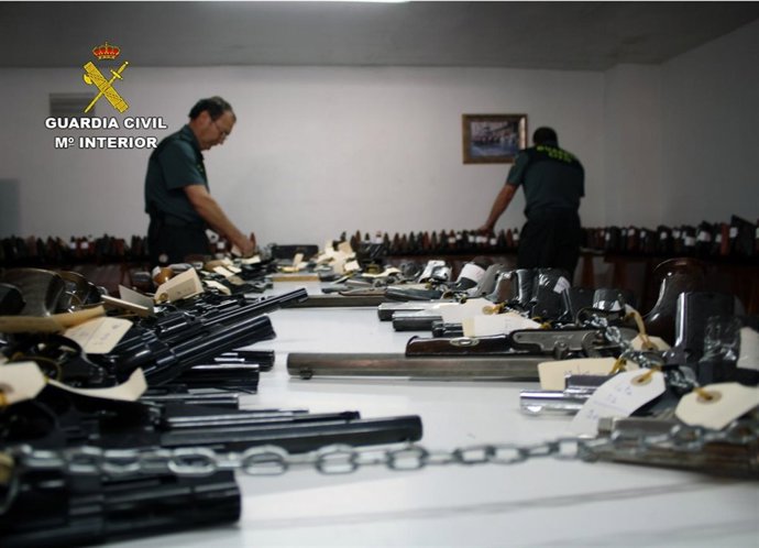 Imagen de la subasta de armas