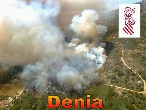 Incendio forestal de Dénia (Alicante)