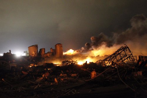Explosión de una fábrica de fertilizantes en Texas