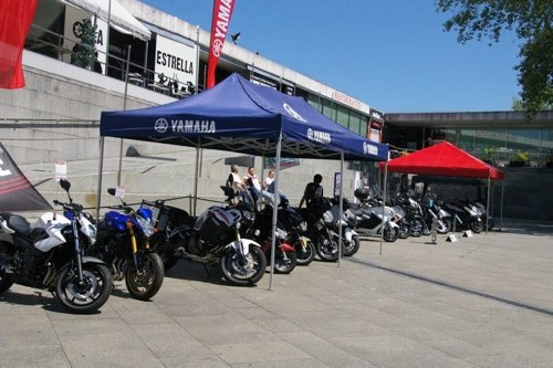Motos participantes en la Riders Challenge
