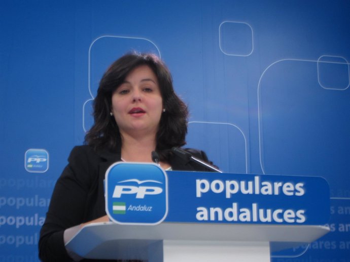 Virgina Pérez en rueda de prensa