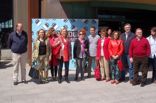 Mercedes Fernández, en su visita a Gijón