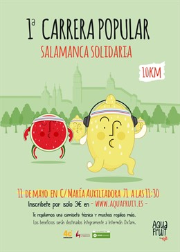 Cartel Anunciador de la I Carrera Popular Salamanca Solidaria
