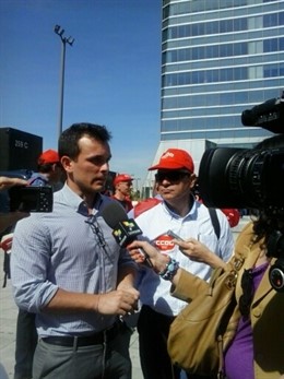 Enrico Somaglia (EFFAT) y Coca Cola 