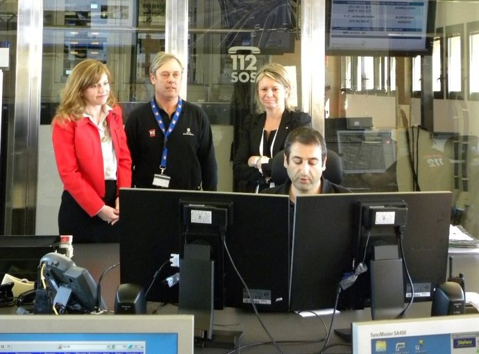 Riera y la cónsul norteamericana 