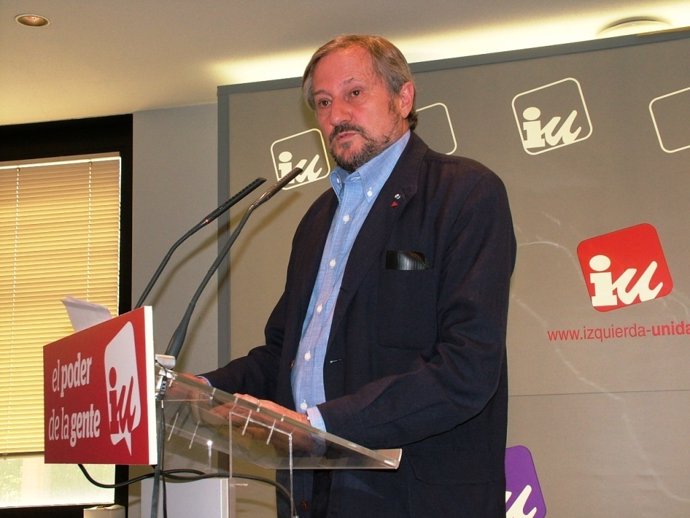 El candidato de IU al Parlamento Europeo, Willy Meyer
