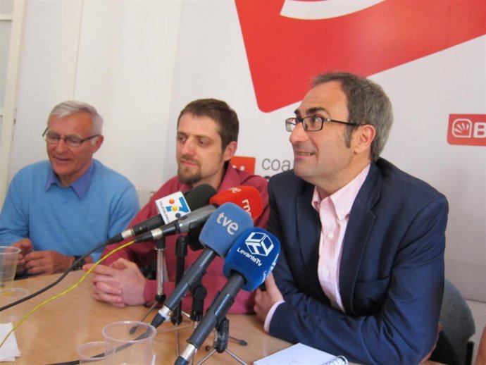 Jordi Sebastià en un encuentro con los medios en Valencia