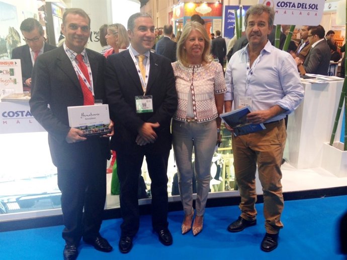 Mena, Bendodo, Muñoz y García Urbano en la ATM de Dubai 