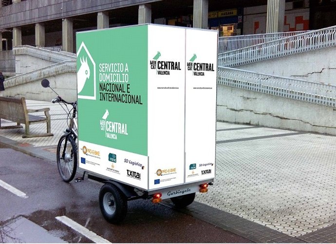 El Mercado Central reparte en bicicleta eléctrica