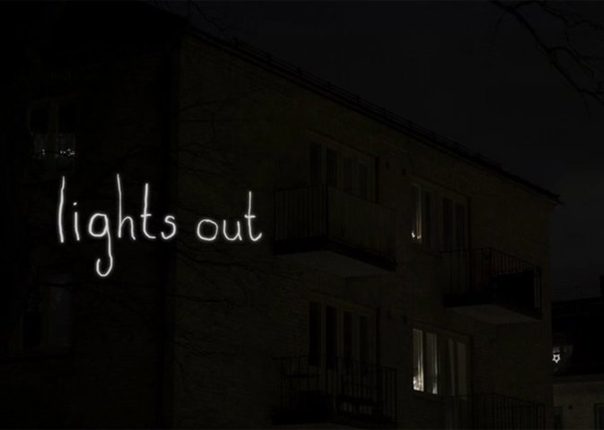 Lights Out, cortometraje terror viral la gente se graba sus reacciones