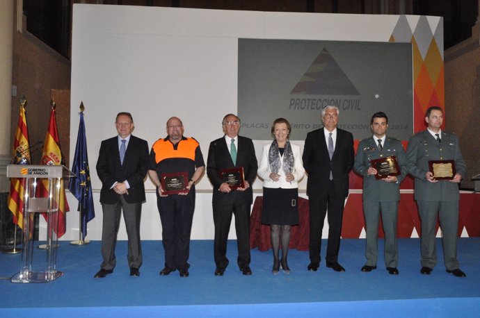 Acto de entrega de las medallas al mérito de la Protección Civil 2013.