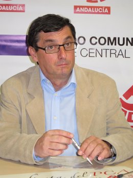 El portavoz de Izquierda Plural y secretario general del PCE, José Luis Centella