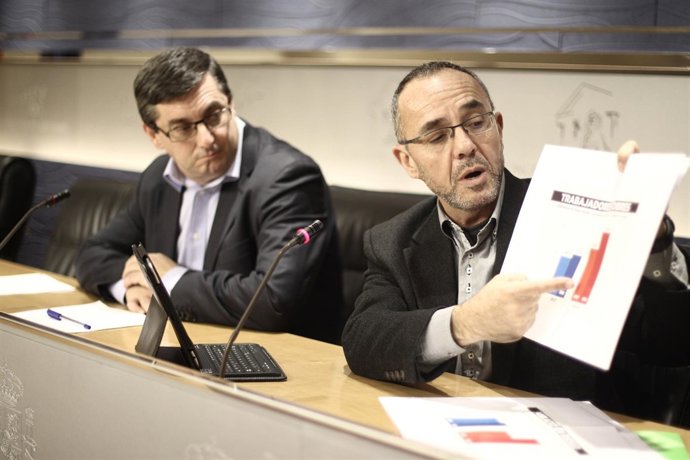 José Luis Centella y Joan Coscubiela, de Izquierda Plural