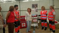 Más de cien efectivos, ambulancias y equipos de trauma y reanimación en el "hospital de campaña" de la Feria
