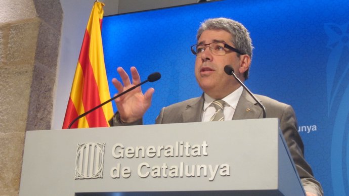 El conseller Francesc Homs, tras el Consell Executiu