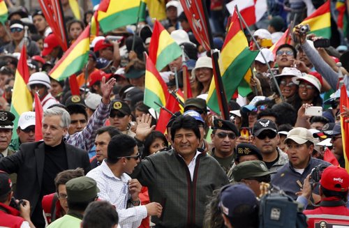 Evo Morales busca la reelección   junto a García Linera