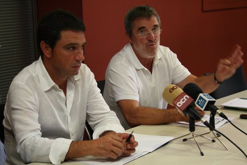 Josep Pere Colat, pte FCAC y Joan Segura, vicepte