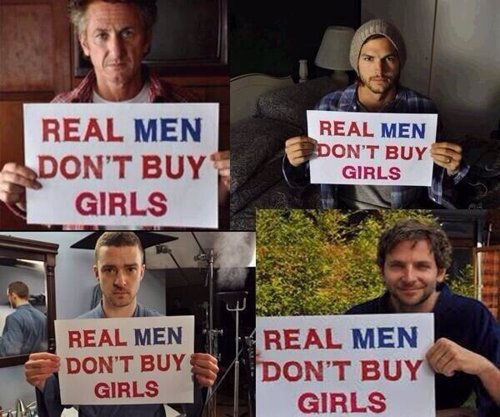 Campaña 'Real Men Don't Buy Girls'