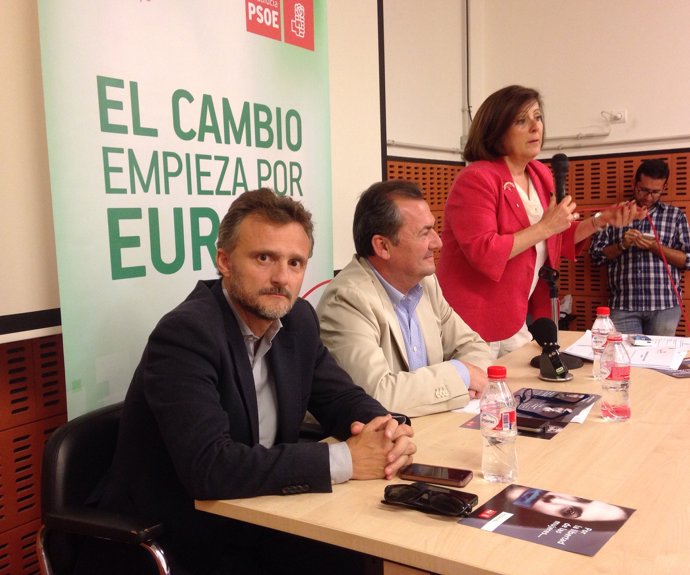 María José Sánchez Rubio, en un acto del PSOE en Punta Umbría