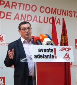 José Luis Centella, hoy ante los medios