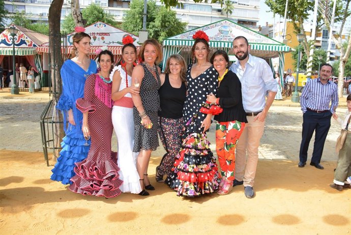 Famosos en la Feria de Abril de Sevilla