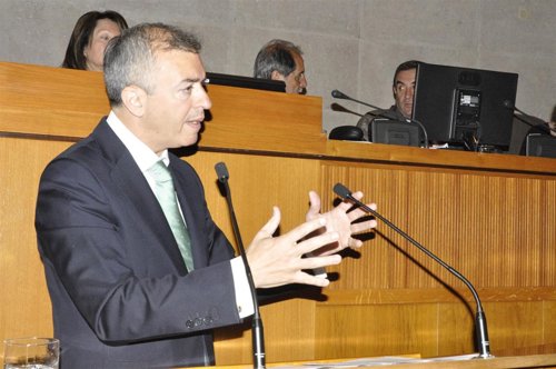 El consejero de Hacienda, Javier Campoy