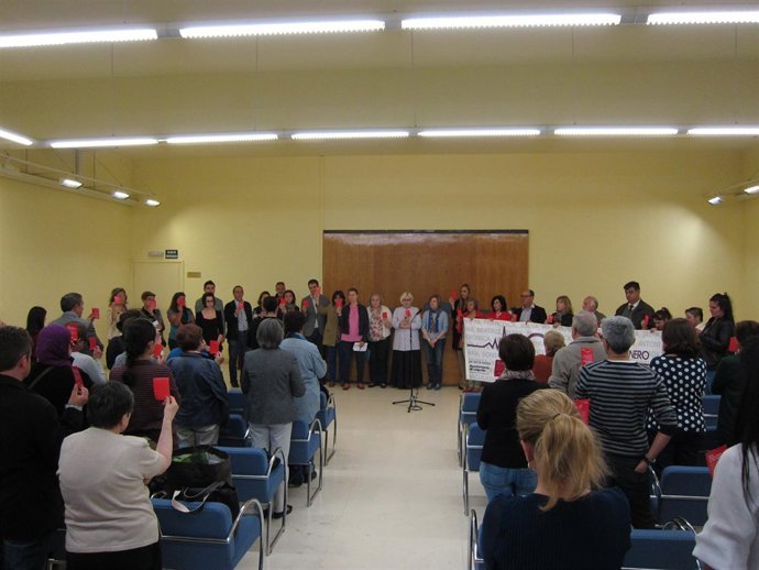 Imagen de la concentracion de este mes contra la violencia de género