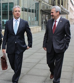 GRaciano Torre y el embajador permanente José Pascual Marco