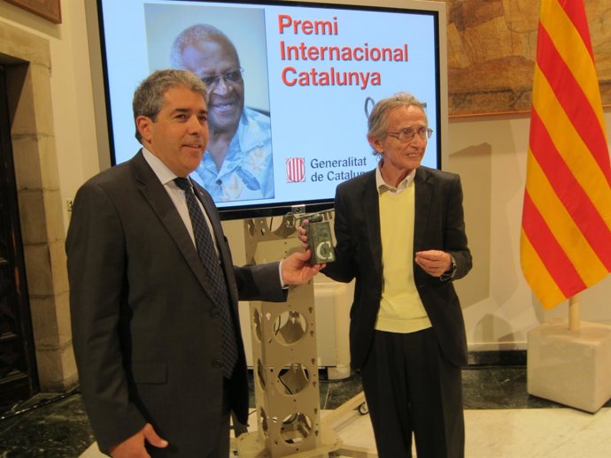 Conseller F.Homs y filósofo X.Rubert de Ventós