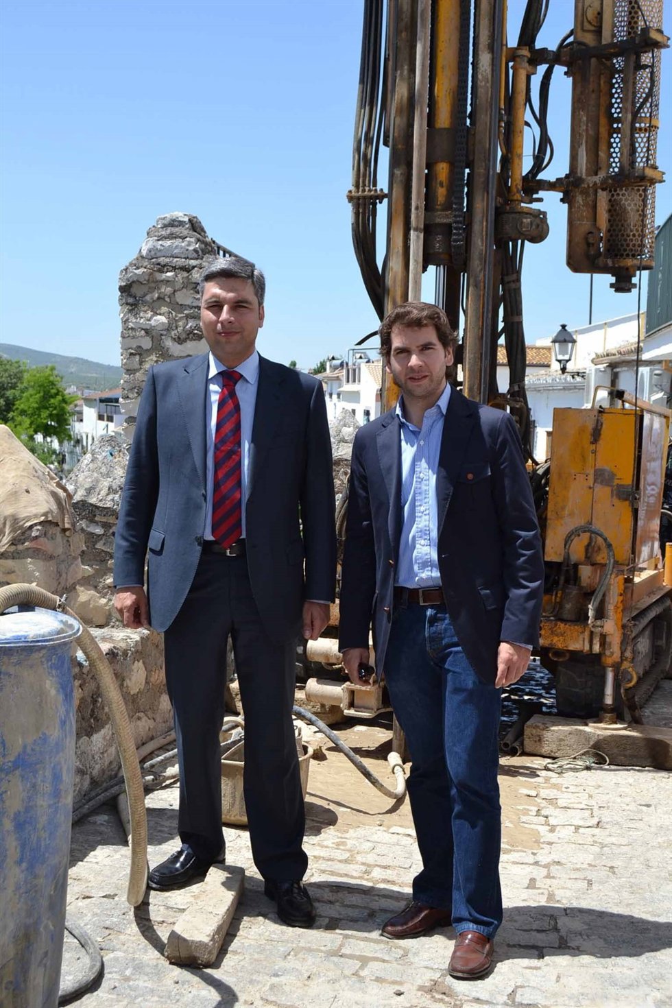 Lorite y Priego en la visita a las obras