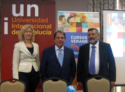 Rector de la UNIA Domínguez Vilches y el vicerrector Málaga Andrés Marchante