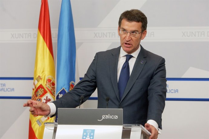 El presidente de la Xunta, Alberto Núñez Feijóo