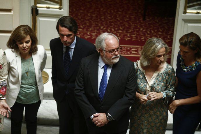 Miguel Arias Cañete y José María Aznar