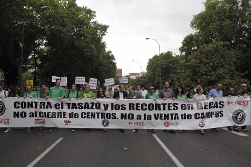 Huelga Estudiantil en Madrid 8 de mayo 2014