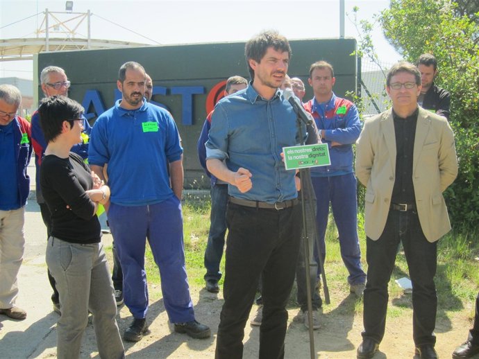 Ernest Urtasun (ICV-EUiA) a las puertas de Alstom