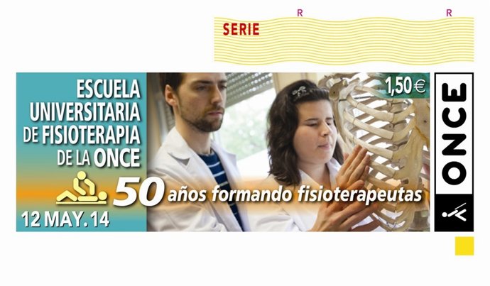 Cupón por el 50 aniversario de la Escuela de Fisioterapia de la ONCE