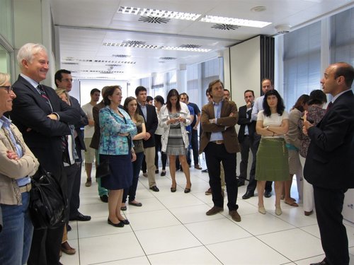 Lope y concejales del PP en el Centro Europeo de Empresas e Innovación