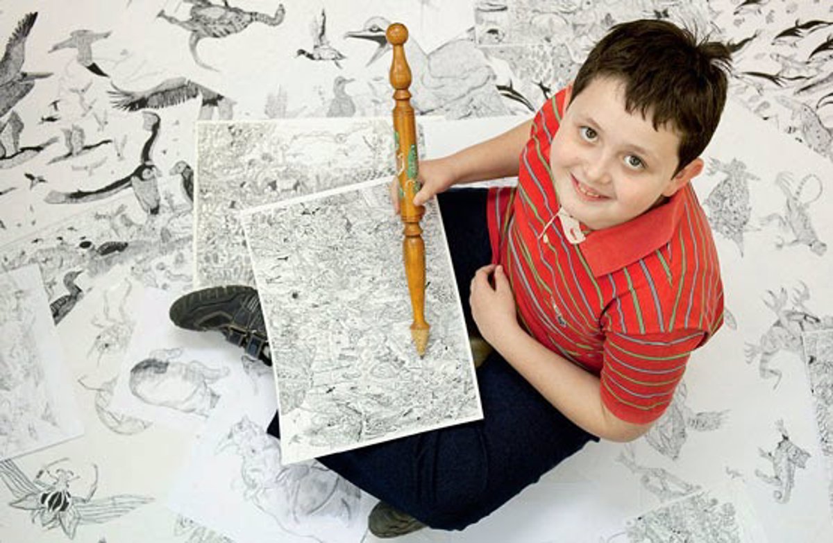 Un prodigioso niño de 11 años es el autor de estos impresionantes dibujos