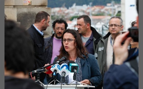 Ana Miranda, candidata del BNG en las europeas, en Ferrol