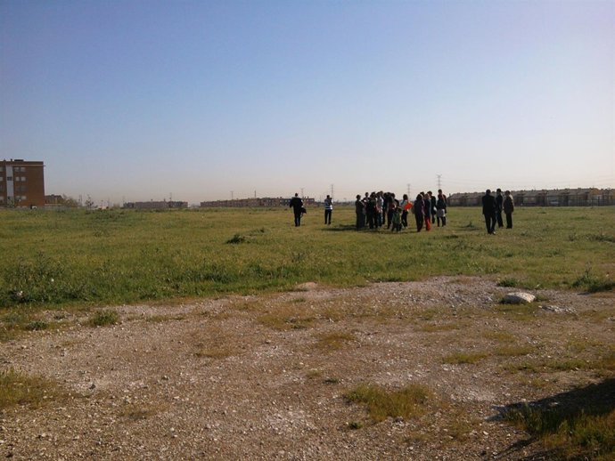Terrenos del colegio concertado de Parla